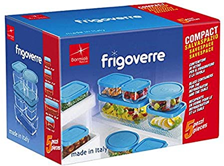 Bormioli 388840 Contenitori In Vetro, 5 Pezzi