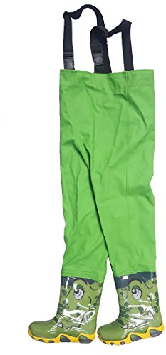 TAMS Kinderwathose Grün 24/25 Matschhose Kinder wathose Anglerhose Fischerhose Spielhose