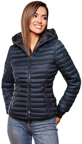 Navahoo Damen Übergangs Stepp Jacke mit Kapuze B348