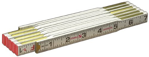 STABILA Type 600 Engineer’s Folding Ruler, Inch Scale (1/16 in, 1/10 in, 1/100 in), Cat. Number 80015