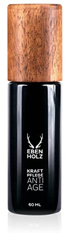 EBENHOLZ skincare Gesichtscreme AntiAge Männer, Hyaluron & Vitamin E, 60 ml | Anti-Age Pflege für Männer mit Hyaluron & Vitamin E. Glättet Linien, stärkt Haut & verfeinert Poren.