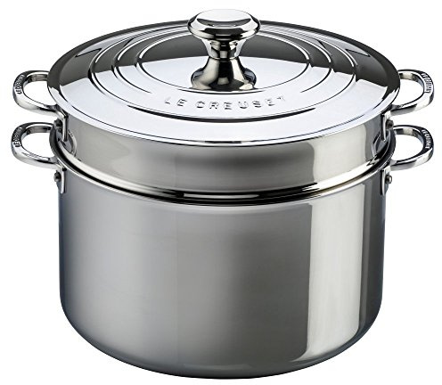 Le Creuset Pastatopf mit Nudel-Einsatz, Ø 26 cm, 3-ply PLUS Edelstahl