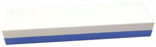 Abziehstein Korund blau/weiß von Zische - FEPA 220/400 (JIS 220/1000) - 5cm Breite + Gratis-Unterlage