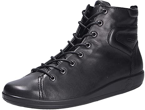 EccoEcco Soft 2.0 - Scarpe da Ginnastica Alte Donna, Nero (Black - Black), 35