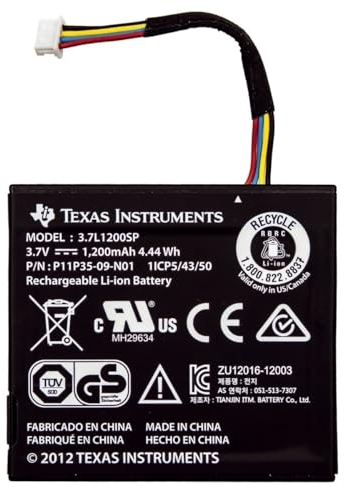 Batteria per TI-Nspire CX/TI-Nspire CX CAS/TI-84 Plus C Silver Edition/TI-Nspire/TI-Nspire CAS