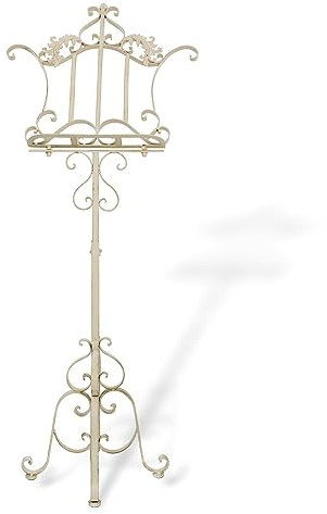 Notenständer Staffelei Eisen 170cm Aufsteller Nostalgie antik Stil weiss