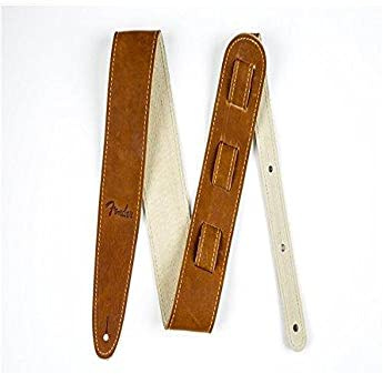 Fender Ball Glove Leather Guitar Strap, Guitar Accessories, 2.5in, Brown