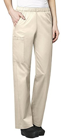 WonderWink Pull-on Cargo Pant Pantaloni Medici Scrubs, Cachi, XS Donna