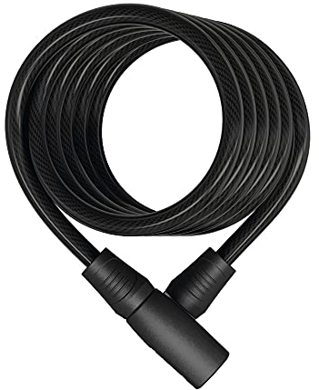 ABUS candado de cable en espiral Star 4508K/150 - Candado para bicicletas fabricado con cable en espiral de 8 mm de grosor - Nivel de seguridad 2