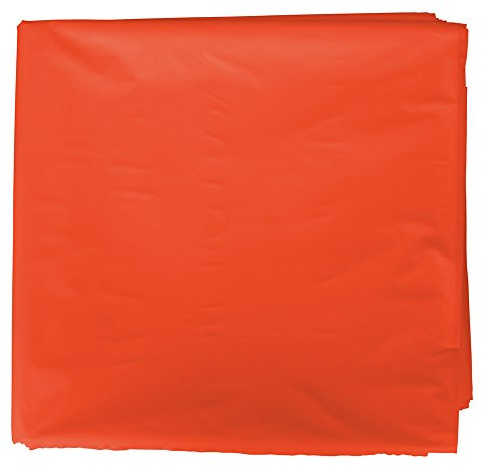 Fixo Kids - Pack de 25 Bolsas Plastico Disfraz, 65 x 90cm, Color Naranja, Crear Disfraces Carnaval y Otras Fiestas, Reciclable 100%, Agujero de Seguridad Antiahogo, Customizables