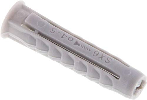 FISCHER Dübel, SX6 mit Rand, 100er Pack Ausführung:mit Rand Bohrer Ø:6mm min. Bohrlochtiefe:40mm