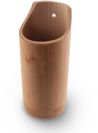 FranquiHOgar Bote Bamboo Natur Organizador de Utensilios de Cocina