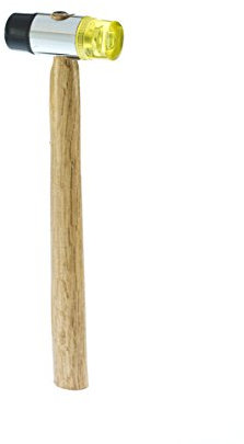 SE 8321PM-12OZ Dual Plastic Head Mallet with Wooden Handle