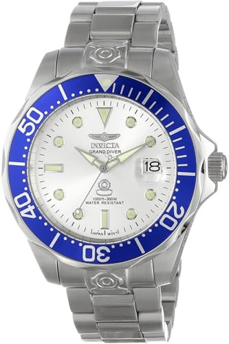 Invicta 3046 Pro Diver Herren Uhr Edelstahl Automatik silbernen Zifferblat