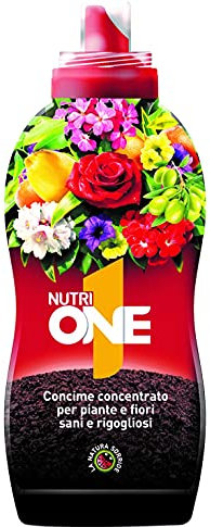 NutriONE Concime Liquido Concentrato per Piante e Fiori per risultati in 7 Giorni! 500ml