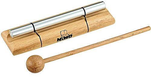 Nino Percussion Energy Chimes Musikinstrument – Medium – inklusive Schlägel – für Kinder ab 3 Jahren – Holz und Aluminium, Natur (NINO579M)