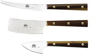 Coltellerie Berti La Cerimonia Dei Formaggi Set 3 Coltelli Cornotech Marrone