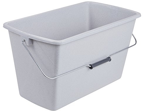 keeeper Putzeimer 13 l, rechteckig, Polypropylen, Grau-granit, 42 x 22 x 22,5 cm