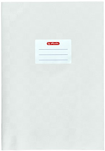 Herlitz 5204102 Hefthülle A4 Baststruktur, 25 Stück, weiß
