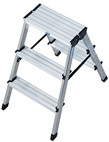 KRAUSE Doppelleiter Dopplo, 2 x 3 Stufen, 120328