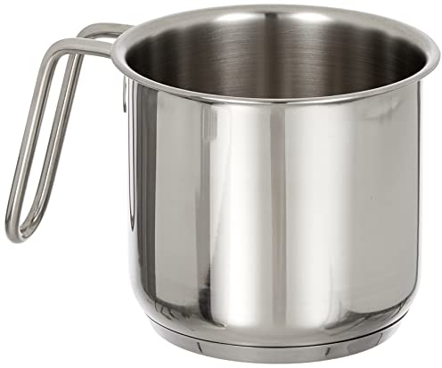 Lagostina Every Bollilatte Ø 12 cm in Acciaio Inox 18/10 con Fondo Lagoseal Plus, Esterno Satinato e Ampie Manicature, Adatta a Tutte le Fonti di Calore, Inclusa Induzione