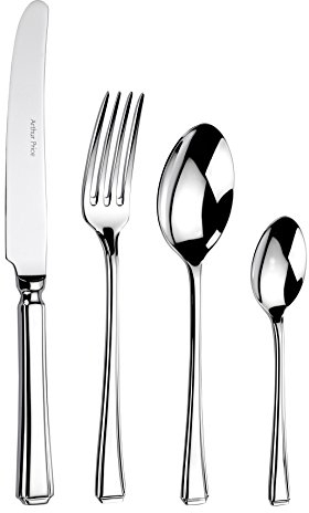 Arthur Price Every Day 24-Piece Harley 6-Person Box Set, Stainless Steel, Silver, 34 x 31 x 5 cm