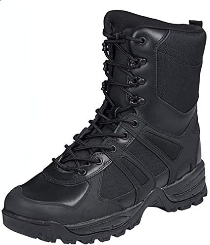 Botas de combate, color negro, hombre, negro, 40 EU / 7 US