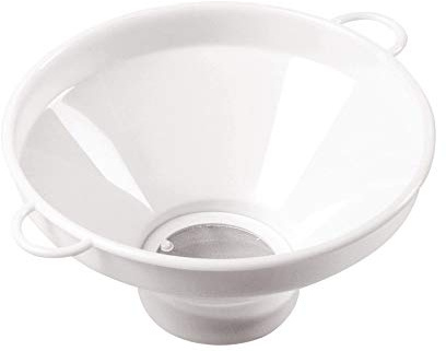 Mobil Plastic - Imbuto cola latte alimentare diametro 27 cm con filtro - bianco