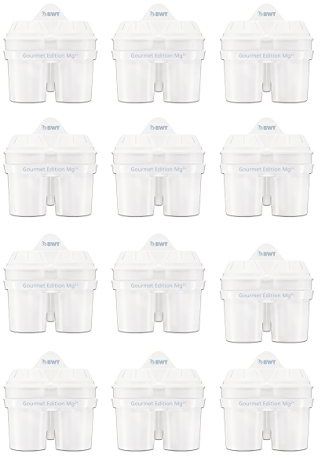 BWT Wasserfilter Jahrespackung Gourmet Edition MG2²+ - 12 Wasserfilterkartuschen
