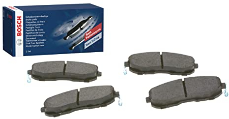 Bosch BP1493 - Brake Pads Car Front Axle - Bosch Quality - Reduced Noise and Dust - ECE-R90 Certified - Copper-Free - 1 Set of 4 Pads
