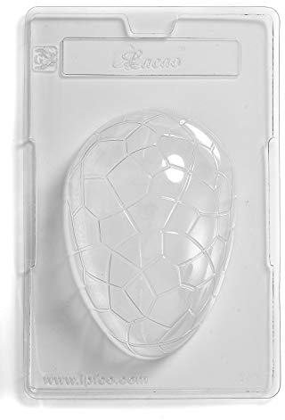 Cacao CHOC100A Cracked Egg Chocolate Mould Single Cavity, PVC, 17 x 26 x 4.3 cm