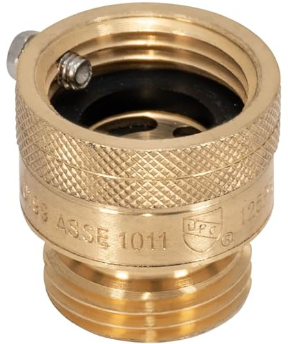 Eastman 20199 slanghaklapp antisifonbrytare, mässing, 0,5 x 1,7 x 1,5