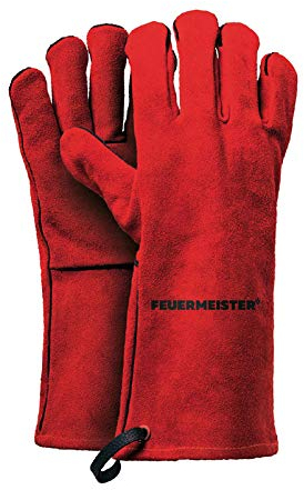 Feuermeister Leder Grillhandschuhe Gr.10 - Schwarz, 50173615B
