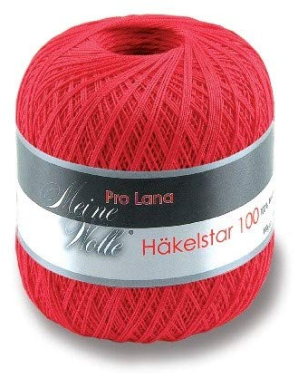 Prolana Häkelstar 100-100g - Farbe: 30, rot (18 Farben erhältlich)