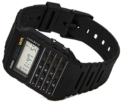 Casio Casio-CA53W-1Z Watch, Black/White, strip
