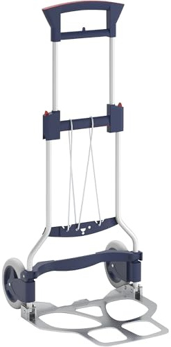 Certeo | Sackkarre | Aluminium | alusilber | Tragfähigkeit 125 kg | Klappbar, RuXXac®-cart BUSINESS XL, Tragfähigkeit 125 kg