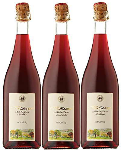 Prisecco alkoholfrei rotfruchtig- Manufaktur Jörg Geiger - 0,75 l - 3er Paket
