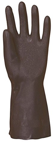 Paquet 10 Paires de Gants Néoprène EUROTECHNIQUE Eurochem Résistant aux Produits Chimiques Taille 11 Noir - 5311