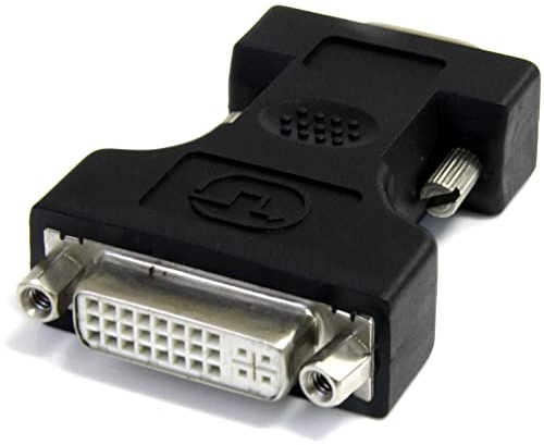StarTech.com Adaptador Conversor para Monitor de Ordenador DVI-I a VGA - DVI-I Hembra - HD15 Macho - Negro