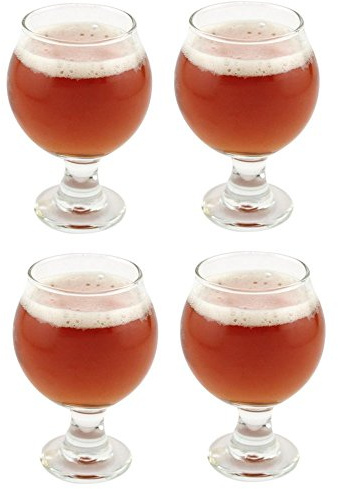 Libbey Belgian Beer Taster Glass 5 oz - 4 Pack w/ Pourer