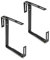 Xclou Support pour jardinière couleur anthracite - Support de bac à fleurs robuste et réglable en largeur- Accroche jardinière en métal pour le balcon