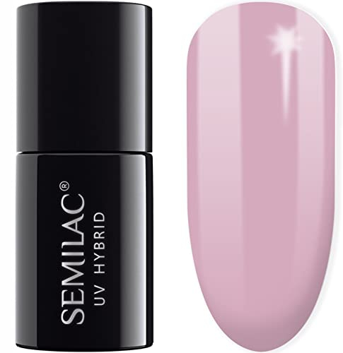Semilac UV Hybrid Nail Polish, Number 058, 7 ml, Heather Gray