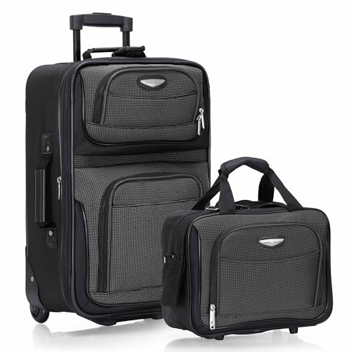 Travel Select Amsterdam - Equipaje Vertical Extensible con Ruedas, Gray, Talla única, Amsterdam - Equipaje Vertical expandible