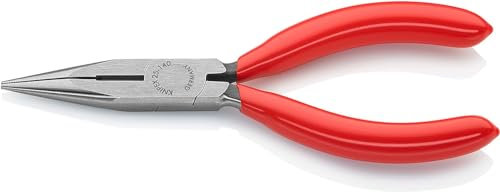 KNIPEX Pinza per meccanica, con becchi mezzotondi con tronchese, pinza per radiotecnici, 140 mm, 25 01 140 SB, confezione self-service/blister
