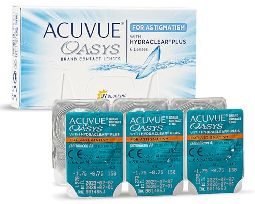 Acuvue Oasys for Astigmatism 2-Wochenlinsen weich, 6 Stück/BC 8.6 mm/DIA 14.5 / CYL -2.75 / Achse 150 / -3.5 Dioptrien