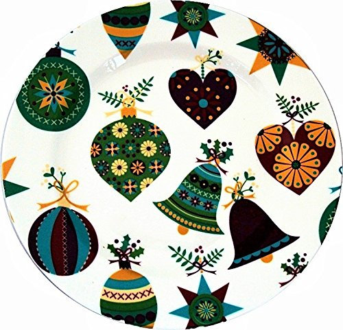 ES NAVIDAD placas 6 Juego de seis platos de porcelana Navidad té decorada a mano en el Reino Unido entrega GRATUITA Reino Unido