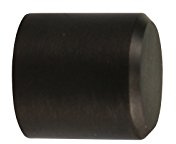 iso-design 1 Paar Endstücke Kappe schwarz für 20 mm Gardinenstangen