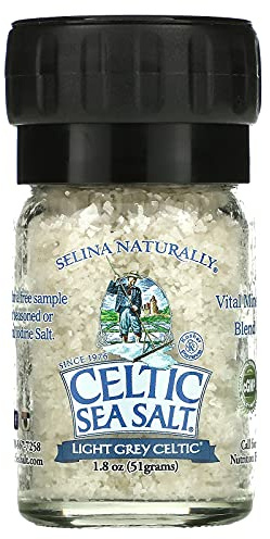 Celtic Sea Salt Pepper Grinder Light Grey Celtic Mini Grinders