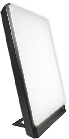 Northern Light Technologies Boxelite 10,000 Lux Bright Light Therapy Lamp – Full Spectrum UV-Free Sunlight Desk Lamp with Large Panel for Energy, Focus, and Alertness – Black