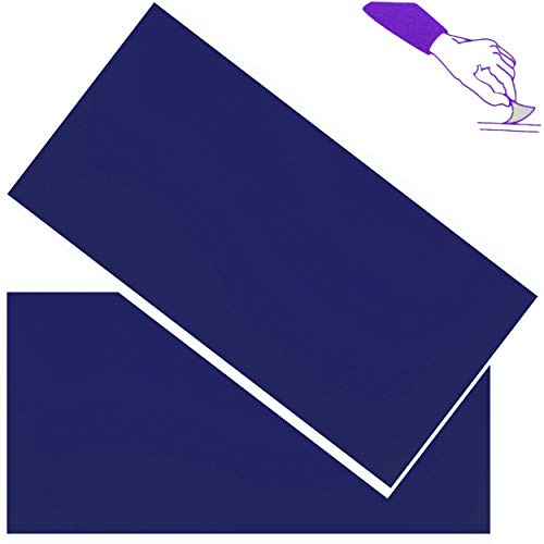 alles-meine.de GmbH 4 Stück Selbstklebende - Reparatur - Aufkleber/Bügel Flicken - Nylon - blau - dunkelblau - Marine - 20 cm * 10 cm - Stoff - selbstklebend/und oder zum A..